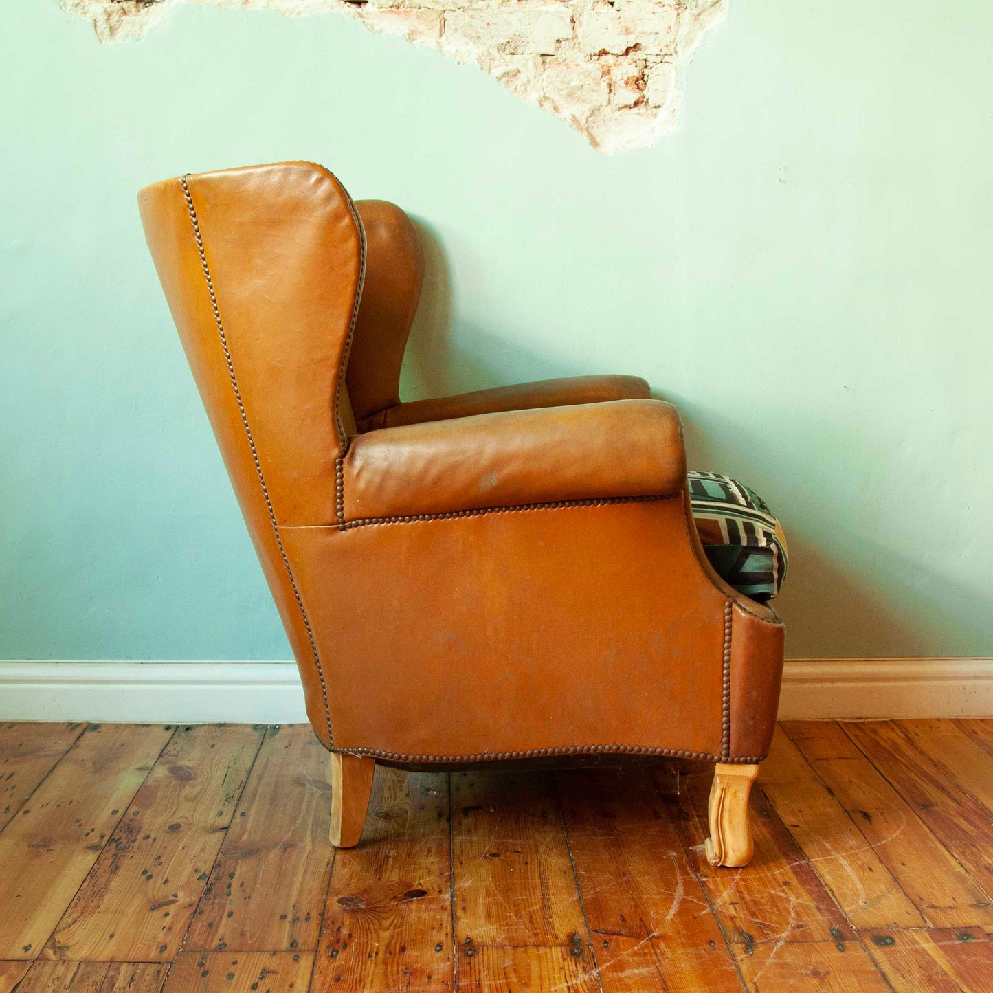 Leather Wingback Armchairs