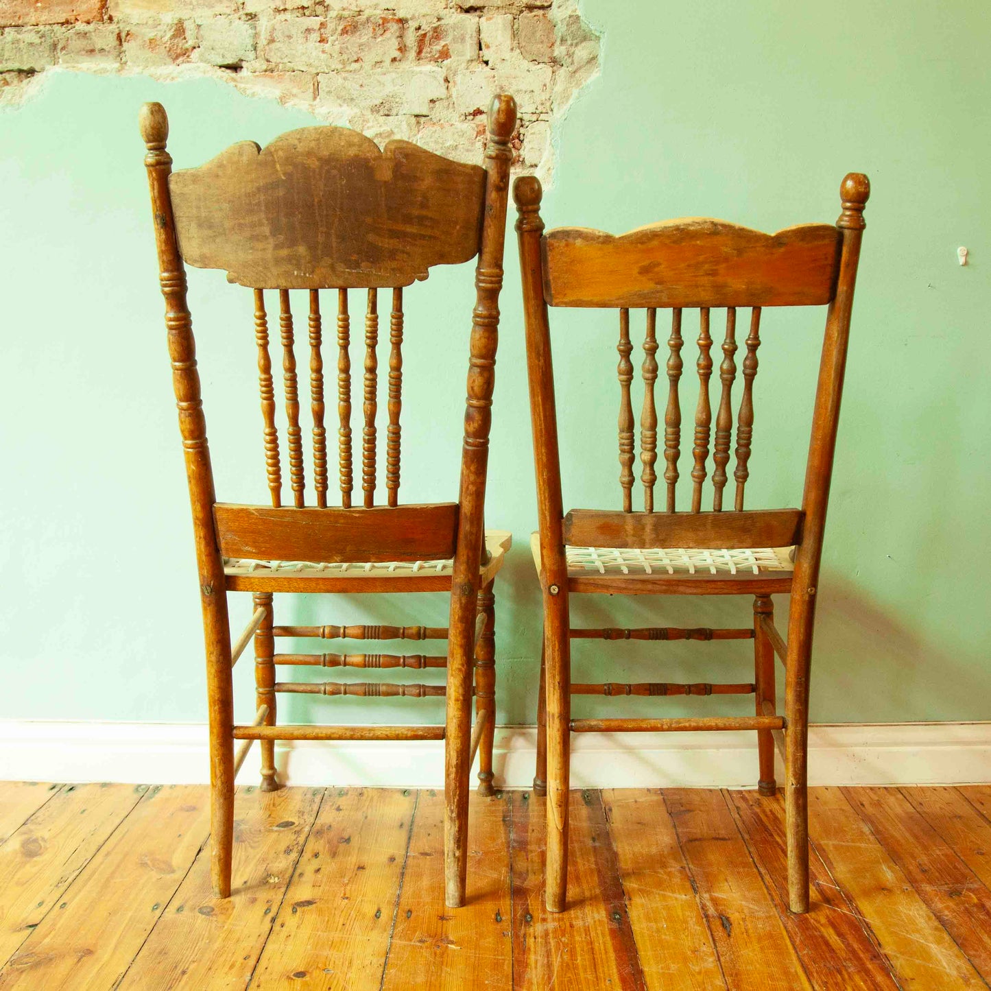 Pressed back chairs