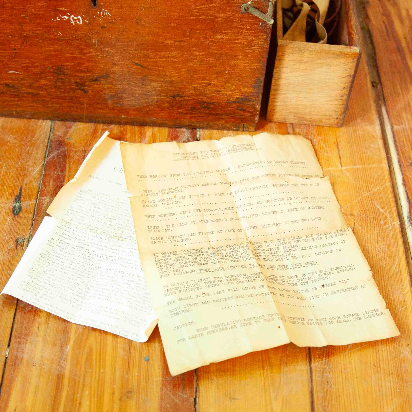 Vintage wooden boxes